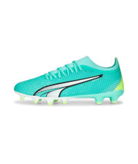 Puma Ultra Match FG/AG Soccer Cleats Electric Peppermint/White
