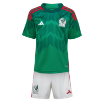 adidas Mexico 2022 Little Kids Home Mini Kit